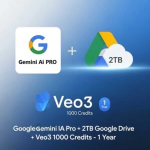 Google AI Pro Gemini 2.5 Pro 1 Year | Veo 3 | 2TB Drive| Premium AI Warranty|